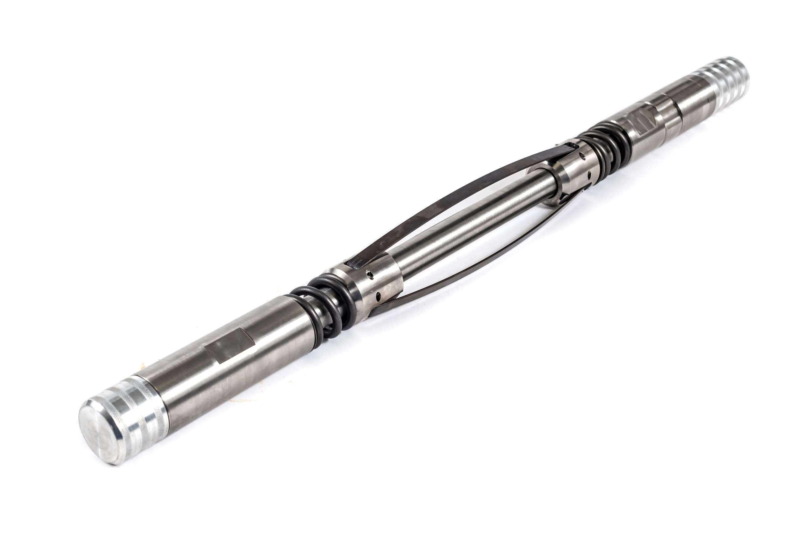 Metal tube with 4 connecting blades in center