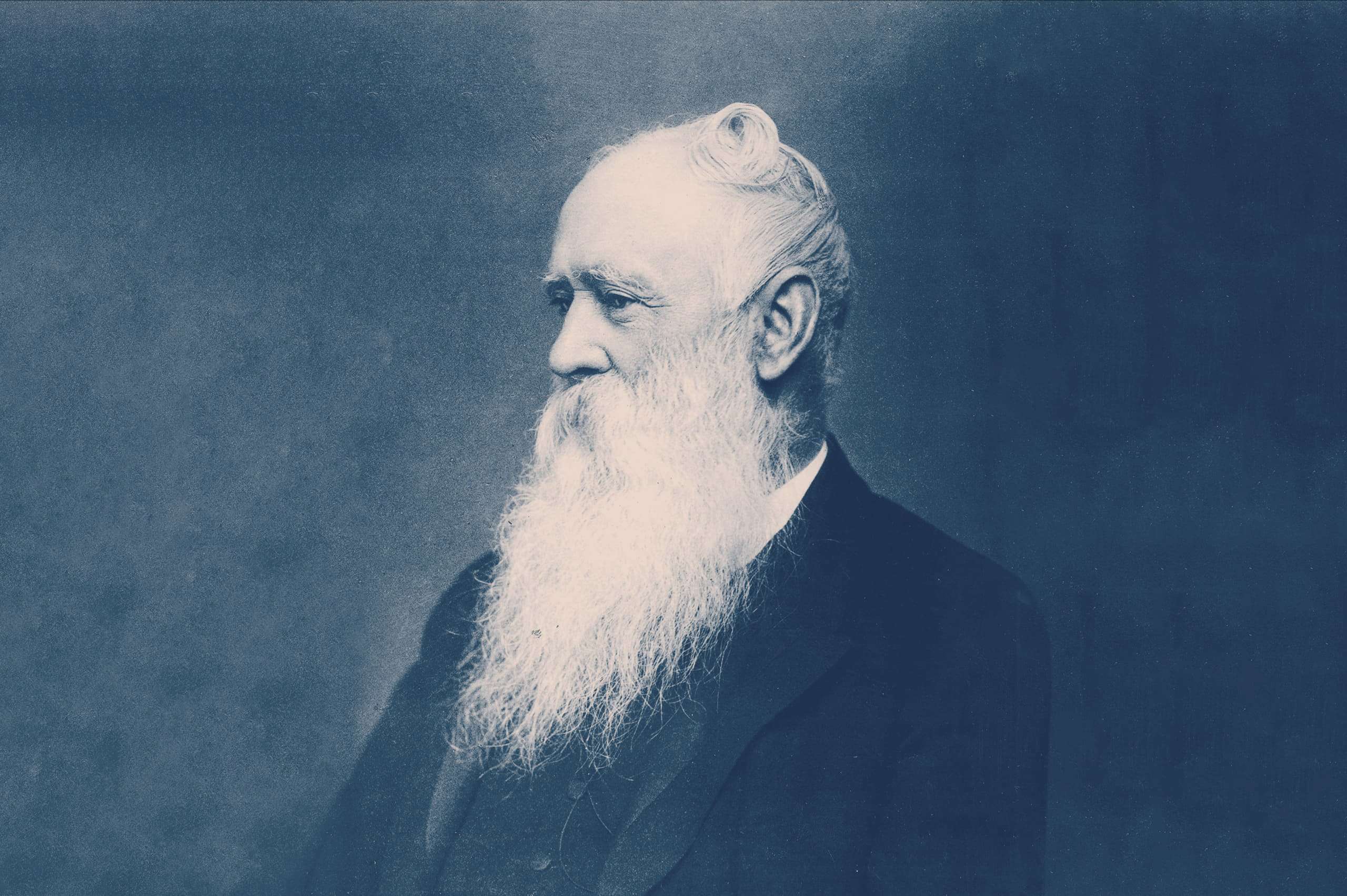 Portrait of Charles Hunting sitting side on