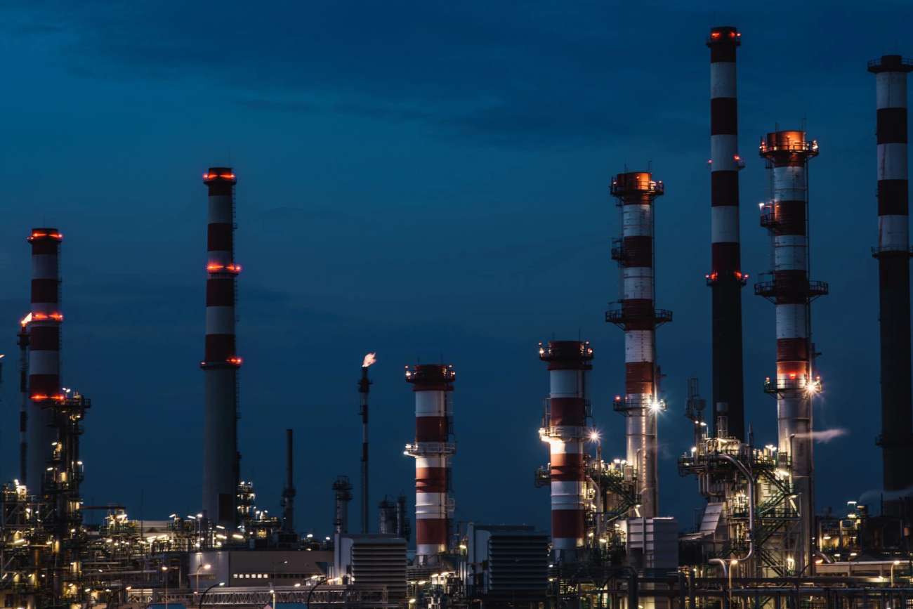 Cooling towers in the night