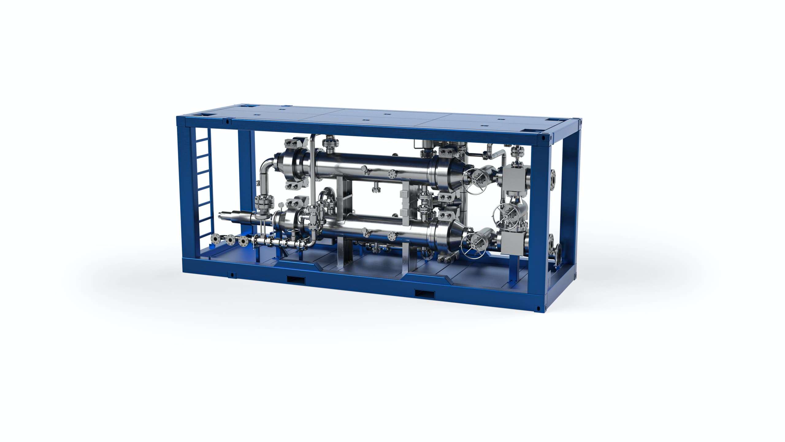 render of a piece of machinery for well testing