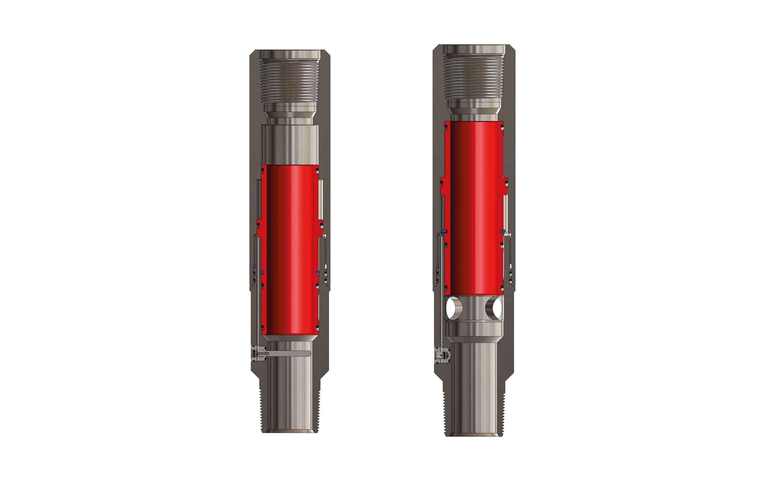 Drop Bar Operated Production Vent sectioned view