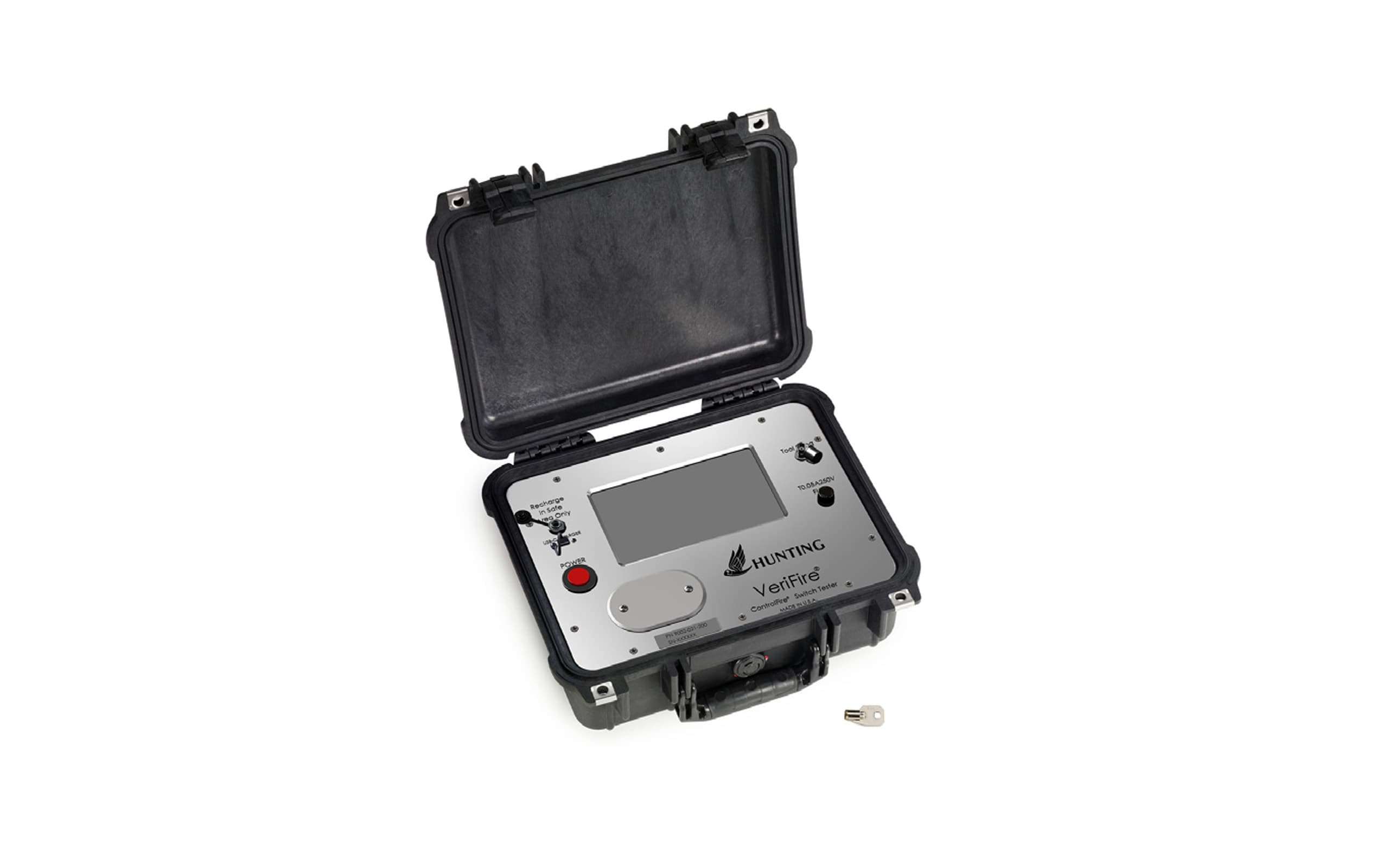 Control panel in a black box with the lid opened